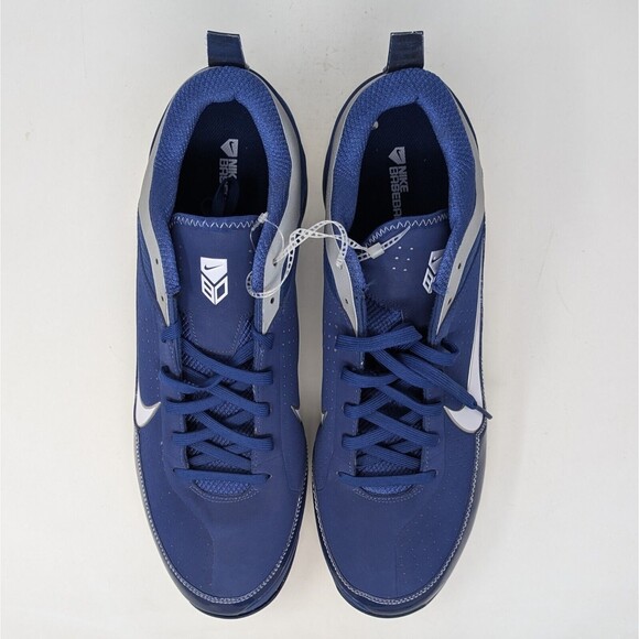 Nike Air Show Elite Baseball Metal Cleats Men\'s Size 16 Blue 414986-411 main image 6